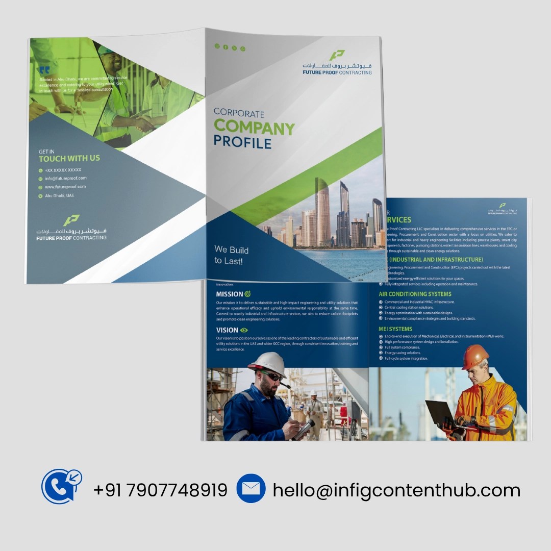 best company profile design and writing services dubai