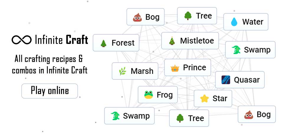 Infinite Craft Game Play Online Infinite Craft.io Banner2 
