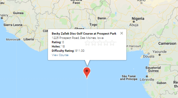 How To Get Courses at the Correct Map Location