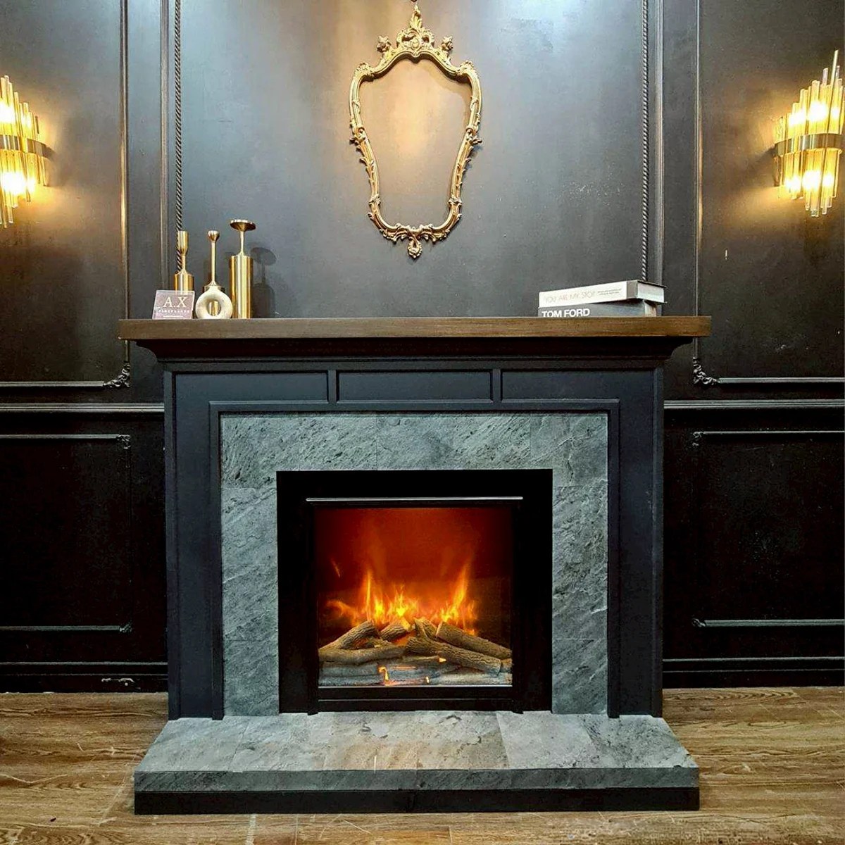 หินวีเนียร์ติดเตาผิงจำลอง (Electric Fireplace): มุมสุดอบอุ่นยอดฮิตที่สายถ่ายรูปต้องมีในบ้าน