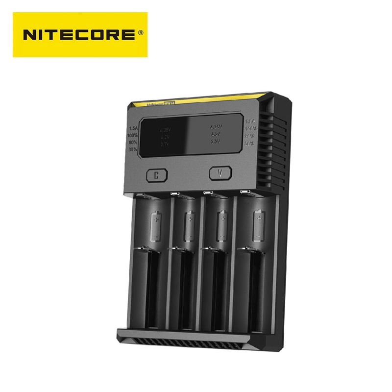 Chargeur Accu New I4 Intellicharger Nitecore Infinitevap boutique de cigarette électronique Dijon