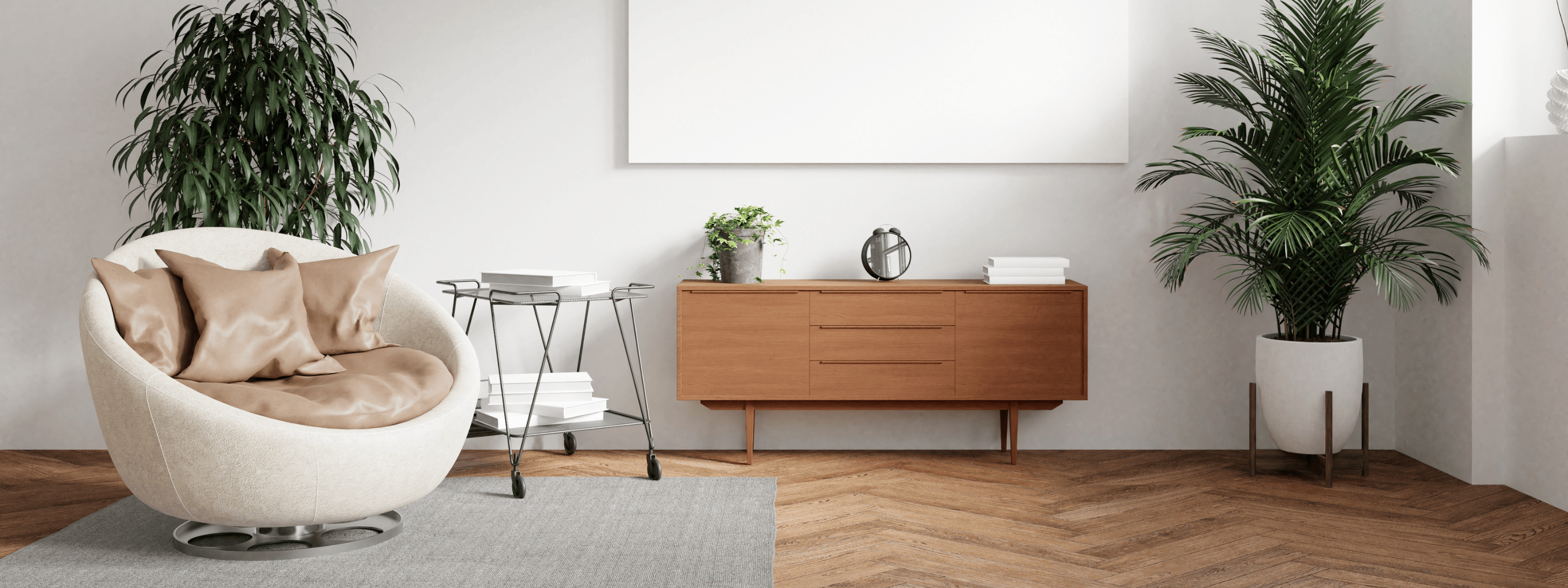 Amenajare in stil modern alb