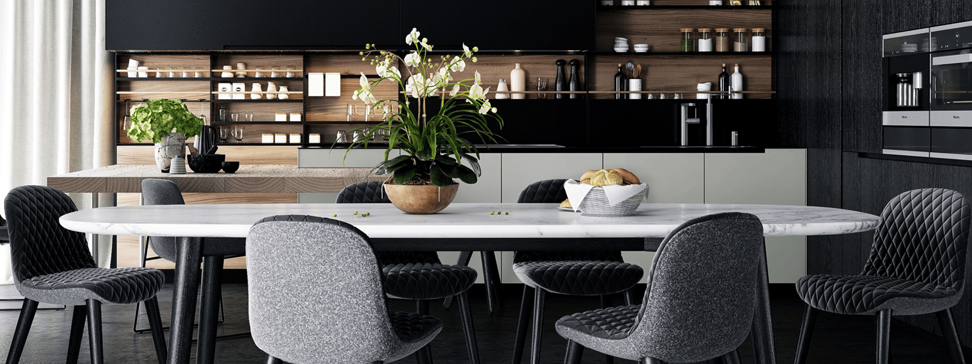 Amenajare in stil modern negru