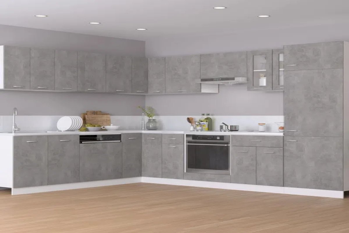 Amenajarea bucatariei - cum se amenajeaza o bucatarie in functie de dimensiunile acesteia + alte idei de culori, mobila si decorare pentru bucatarie, conform regulilor principale de design interior_Mobilier gri