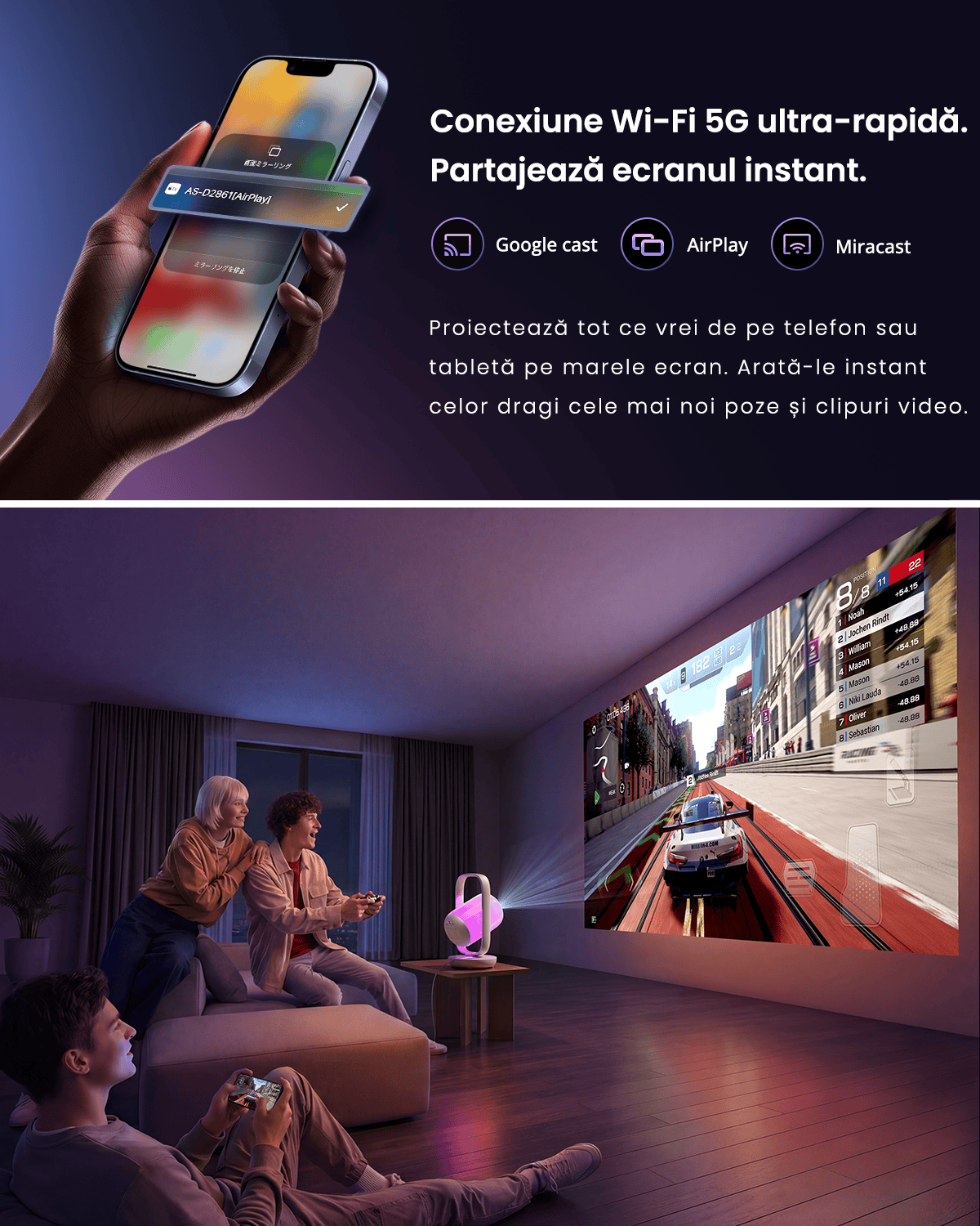 proiector-portabil-wifi-5g-screen-mirroring-google-cast