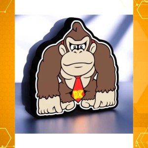 Lampe 3D Donkey Kong LED - L’énergie du roi de la jungle illumine ton espace ! – Image 1