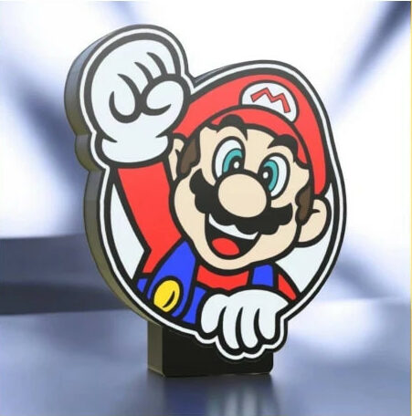 lampe mario led 3d artisanale