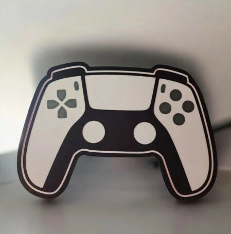 Lampe LED manette PS5 rétro