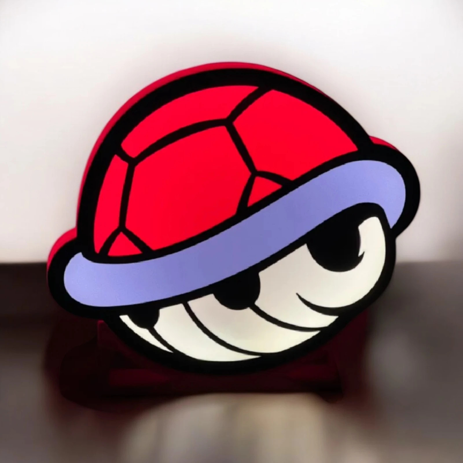 lampe led carapace rouge mario kart
