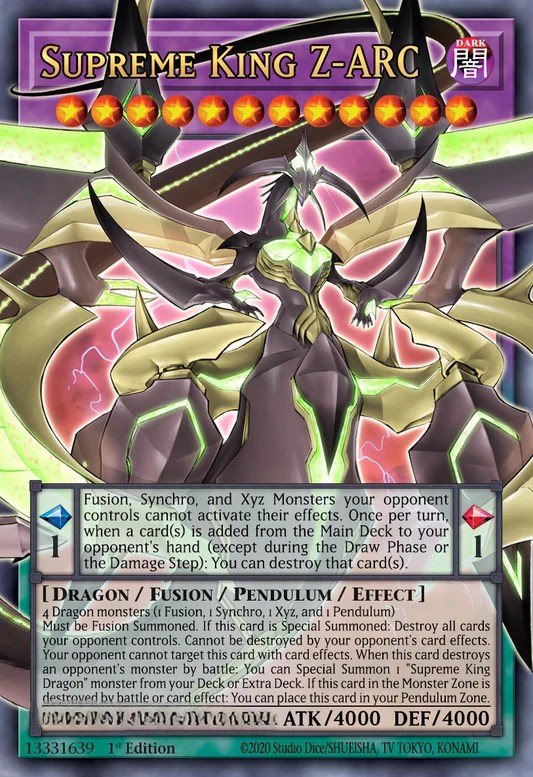Supreme King Z-ARC (extended art) (BLGG-EN141) - Starlight Rare