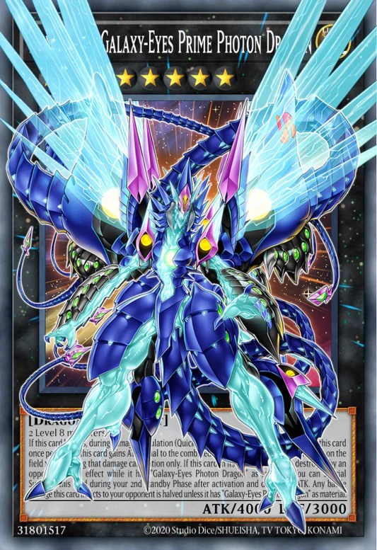 Number 62: Galaxy-Eyes Prime Photon Dragon (extended art) (BLGG-EN140) - Starlight Rare
