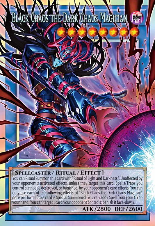 Magician of Dark Chaos - Black Chaos (extended art) (CORI-EN027) - Ultra Rare