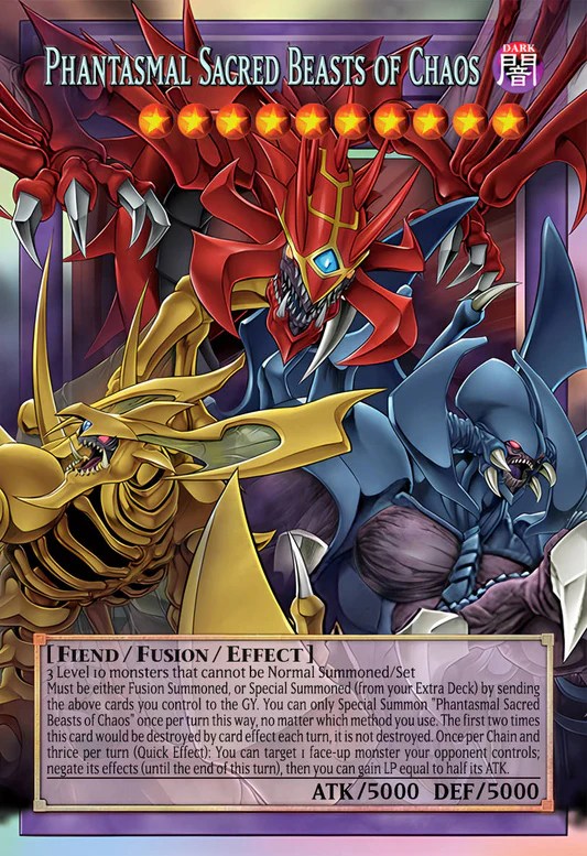 The Chaotic Phantasmal Sacred Beasts (extended art) (CORI-EN029) - Starlight Rare