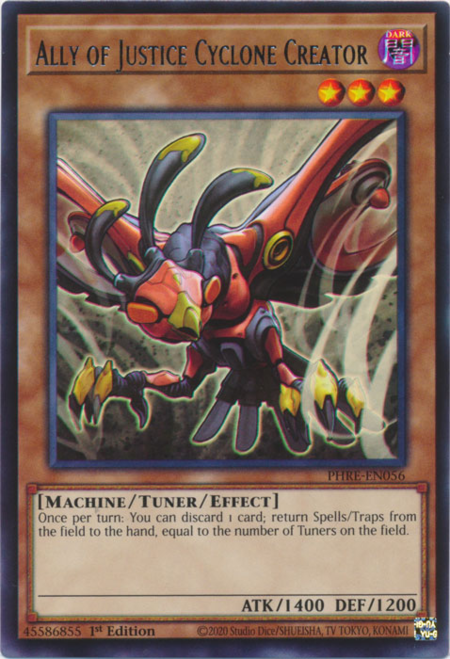 Ally of Justice Cyclone Creator (PHRE-EN056) - Rare