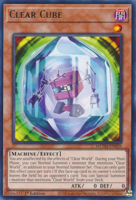 Clear Cube (MZTM-EN039) - Rare