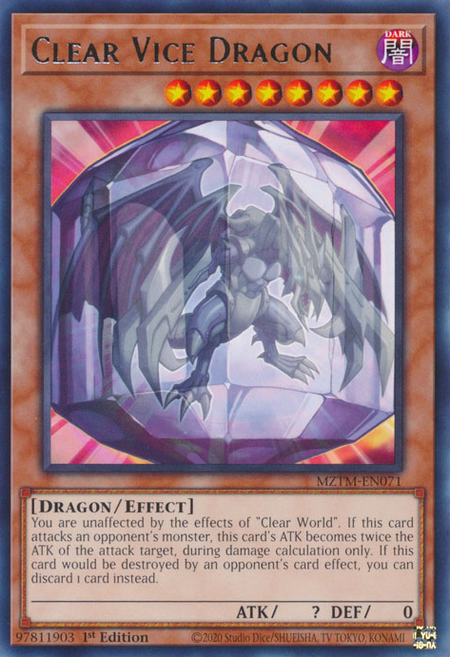 Clear Vice Dragon (MZTM-EN071) - Rare