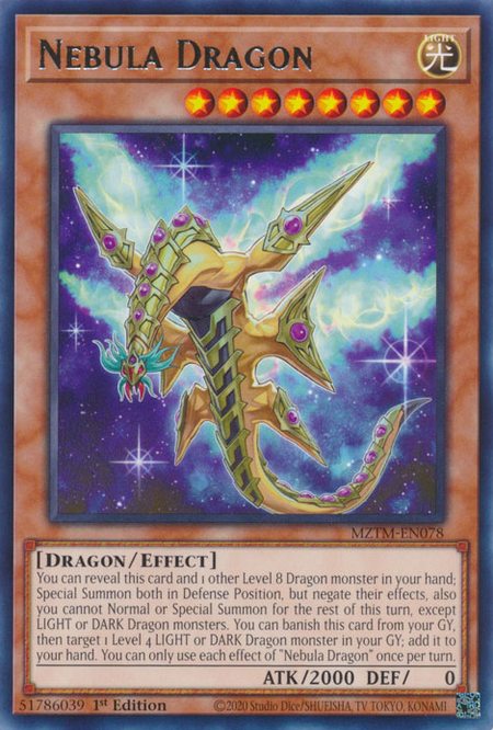 Nebula Dragon (MZTM-EN078) - Rare