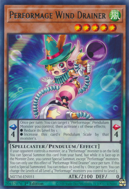 Performage Wind Drainer (MZTM-EN051) - Rare