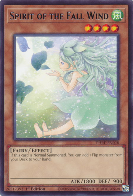 Spirit of the Fall Wind (PHRE-EN028) - Rare