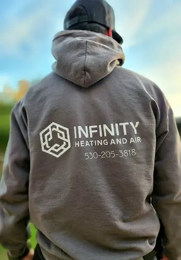 5 Star HVAC technician servicing a home in Redding, California