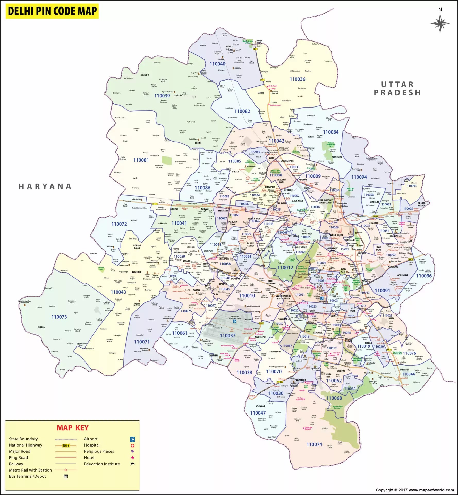 Rohini Pin Code Sector 3 Rohini New Delhi Pin Code Number Taluk New Delhi Pin Code Zones 