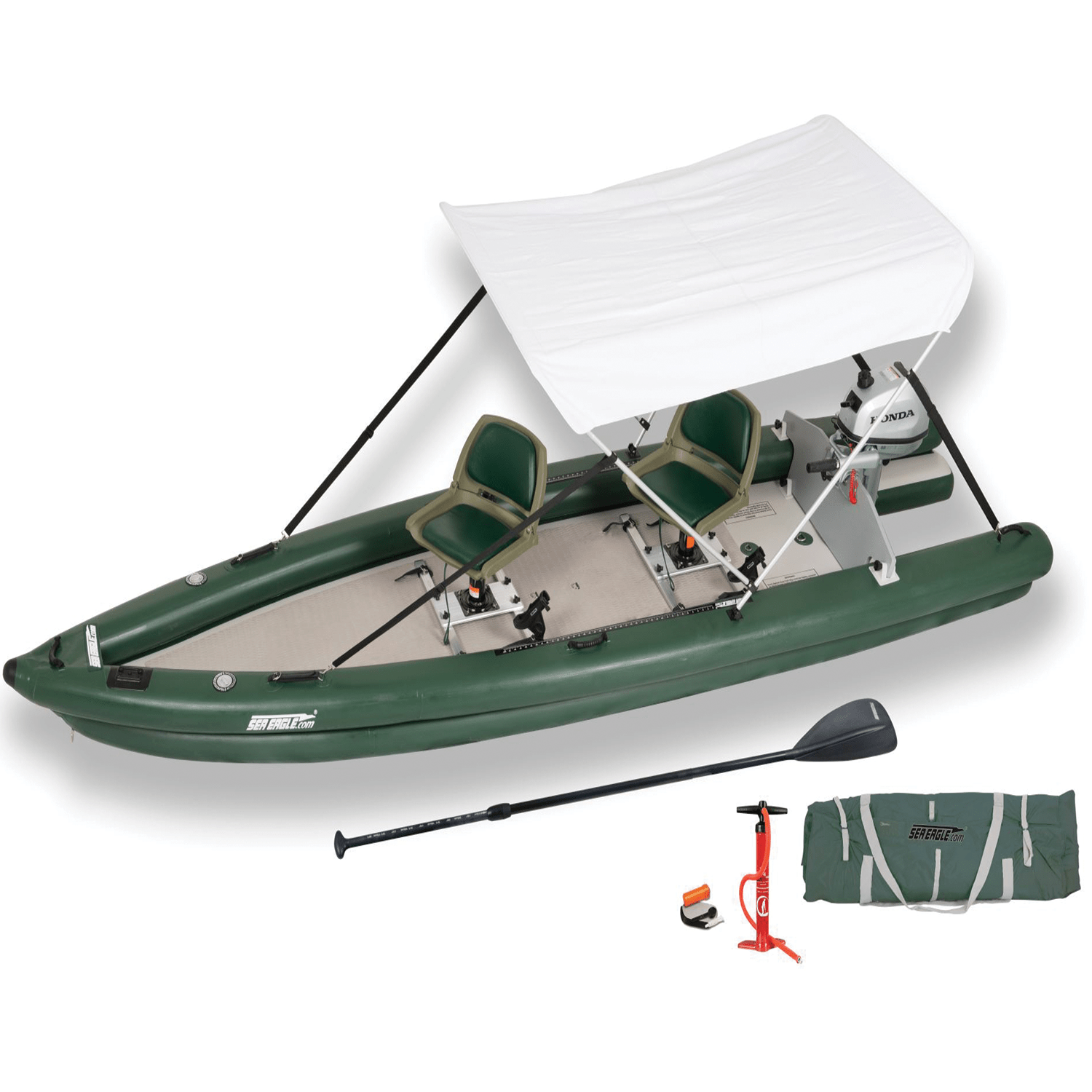 FishSkiff™16 Inflatable Fishing Boat Inflatable Boats 4 Less