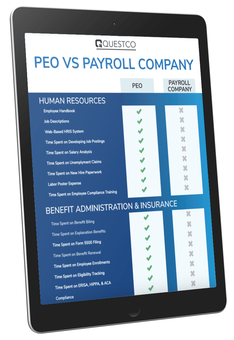 Peo Vs Payroll Company One Sheet