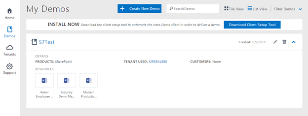 Creating Office 365 Demos with Microsoft Demos – Information Security- ISMS
