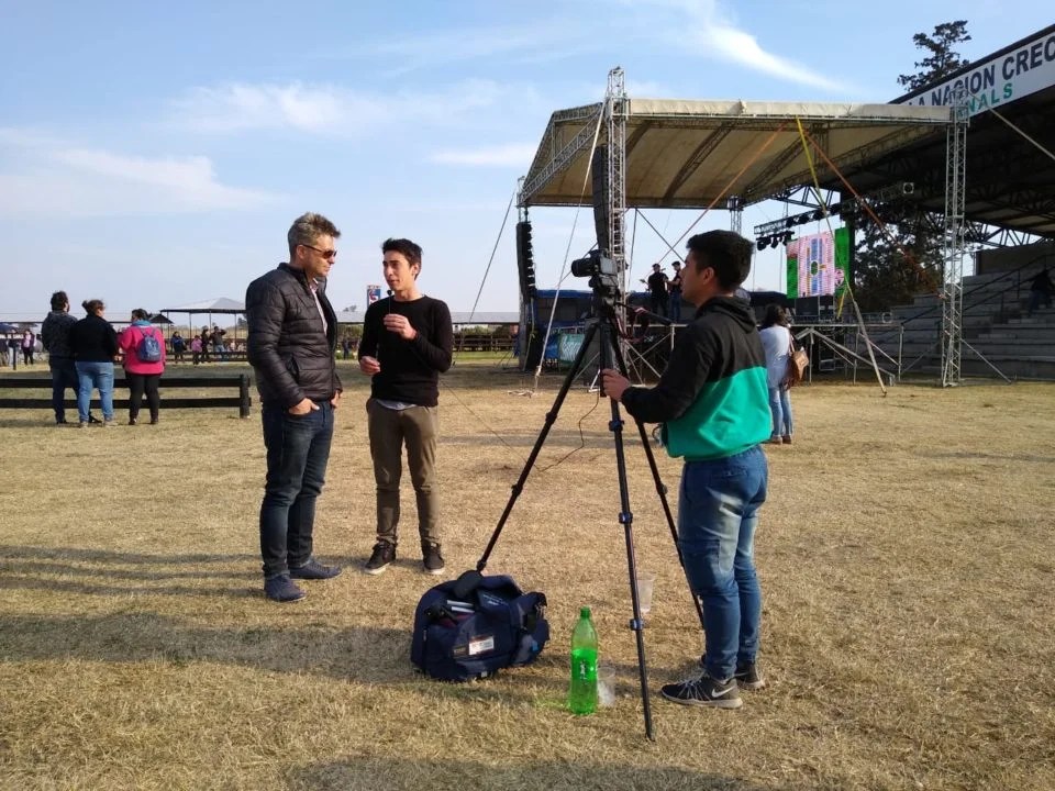 Edgar Bruno como Intendente electo en la 66 Expo Rural de Canals