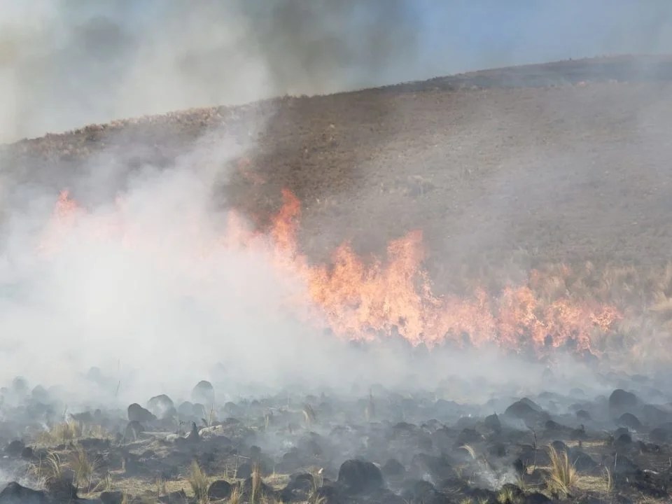 Ya están en Canals los bomberos que trabajaron en la extinción de los incendios en la Sierras