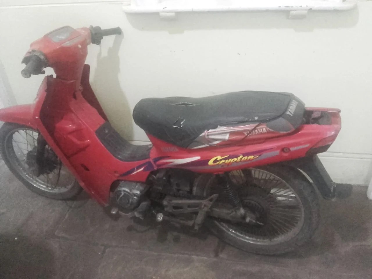 Secuestro de motocicleta en controles de tránsito.