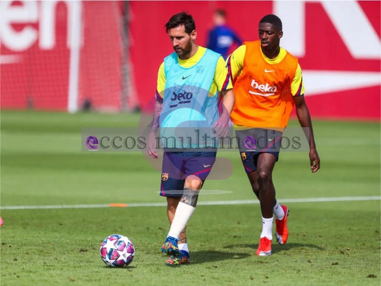 Messi entrenó con vendaje en el tobillo pero jugará para el Barcelona ante Bayern Munich