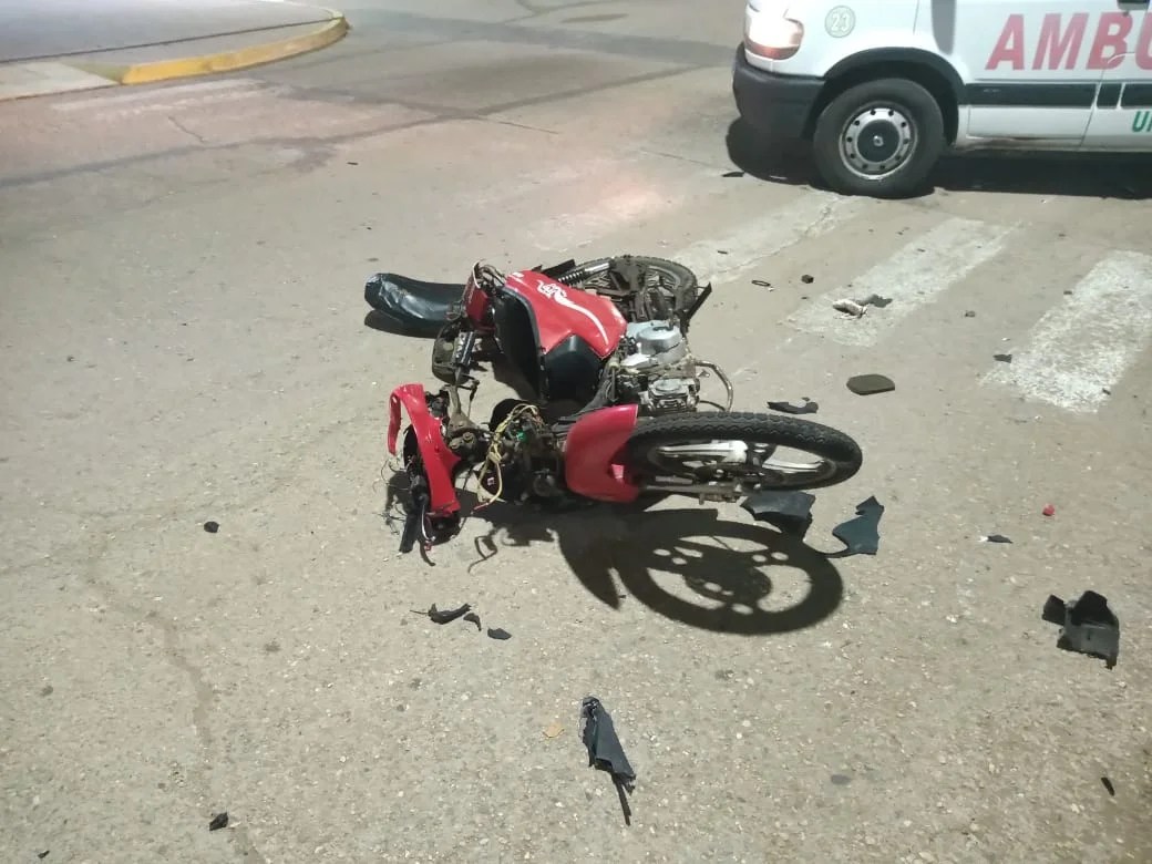Canals: siniestro vial entre automóvil y motocicleta