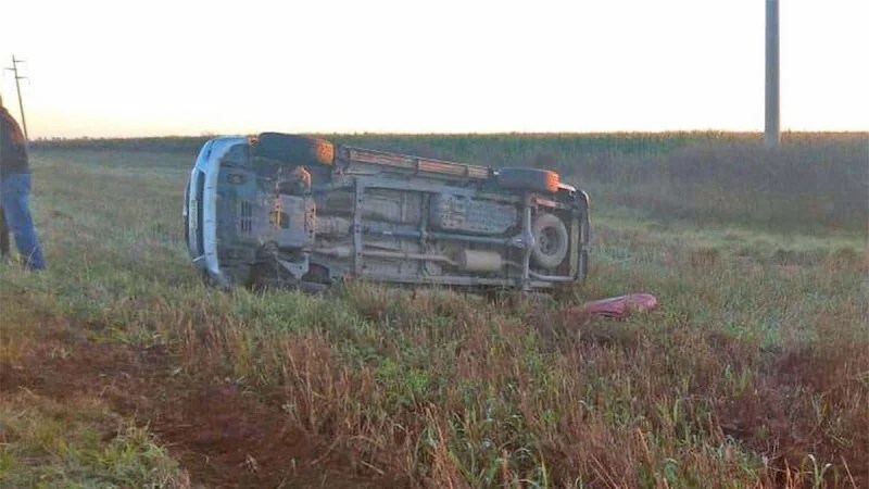 Accidente en la ruta 35, cerca de Vicuña Mackenna