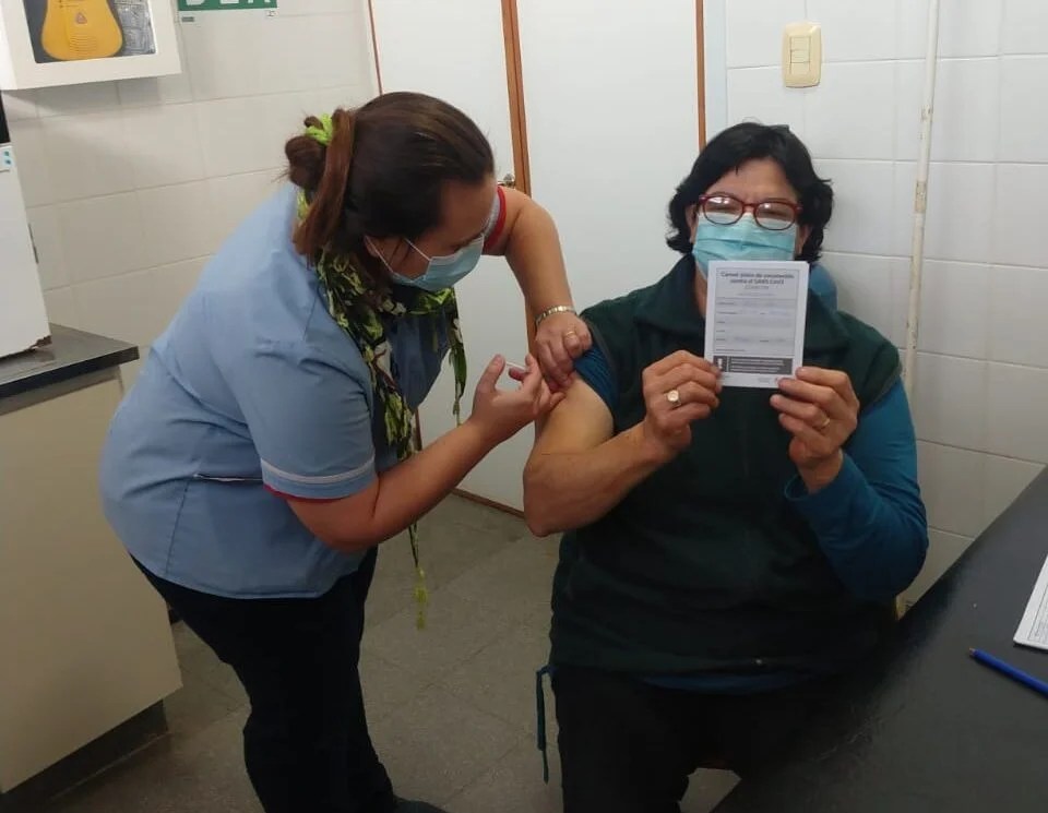 Se vacunaron 125 personas en Chazón.