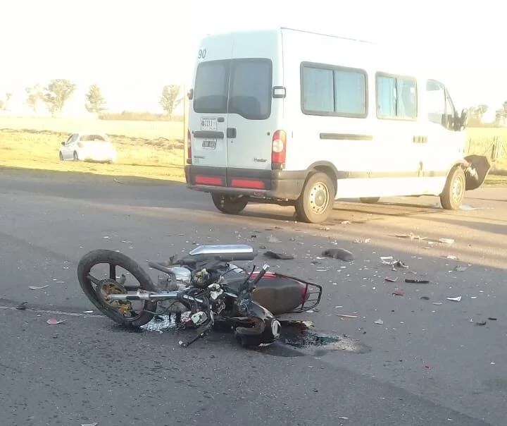 Accidente en Ruta 8, Cruce B. Gould