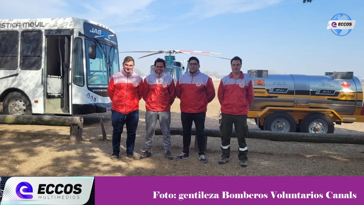 Bomberos voluntarios prestan colaboración en los incendios de Entre Ríos