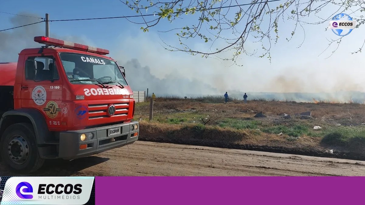 Se incendió un terreno baldío en el Barrio San Pedro