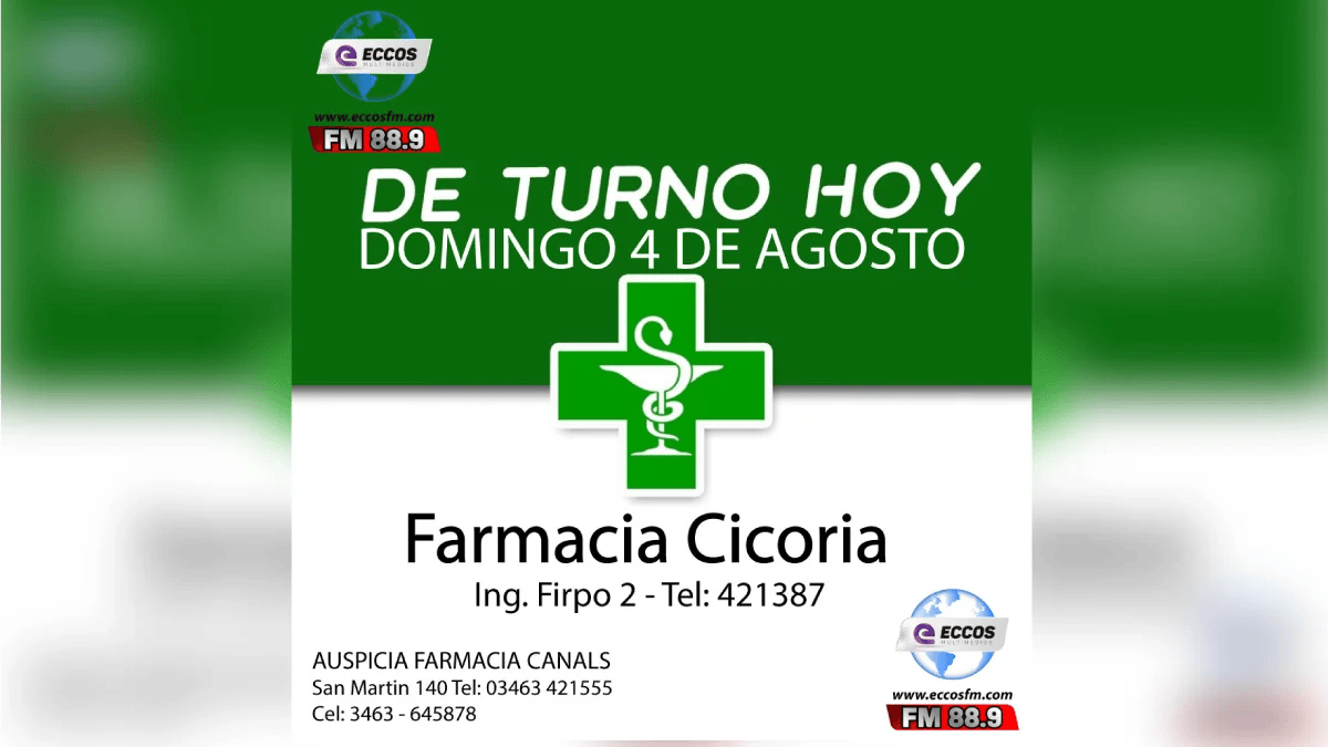 Canals: Farmacia de turno 4 DE SEPTIEMBRE