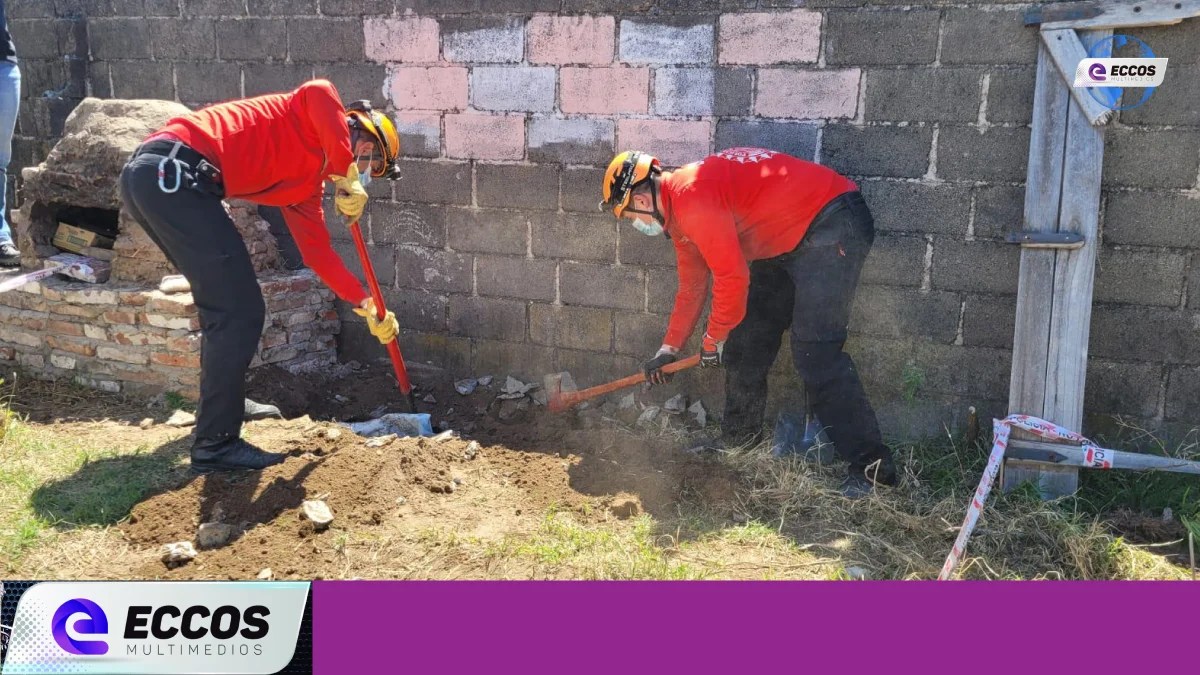 Hallaron un cadáver enterrado en el patio de una vivienda de Berrotarán.