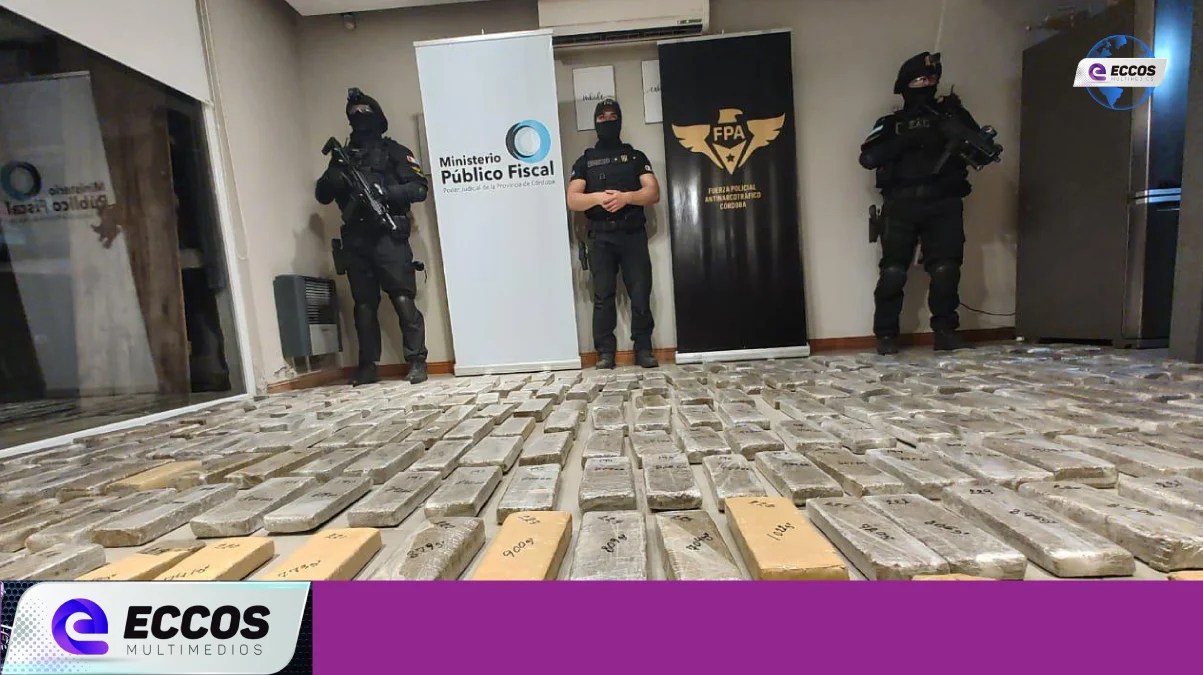 Río Cuarto: dos detenidos y más de 277 ladrillos de marihuana secuestrados