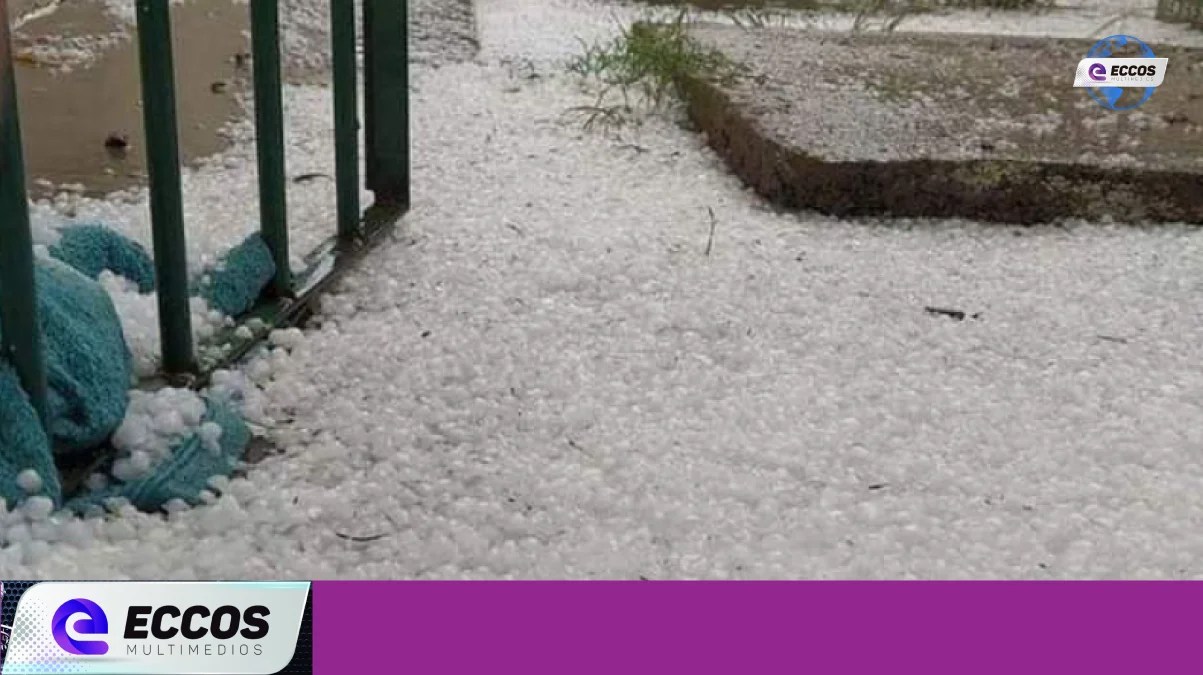 Granizo y destrozos en el sur provincial