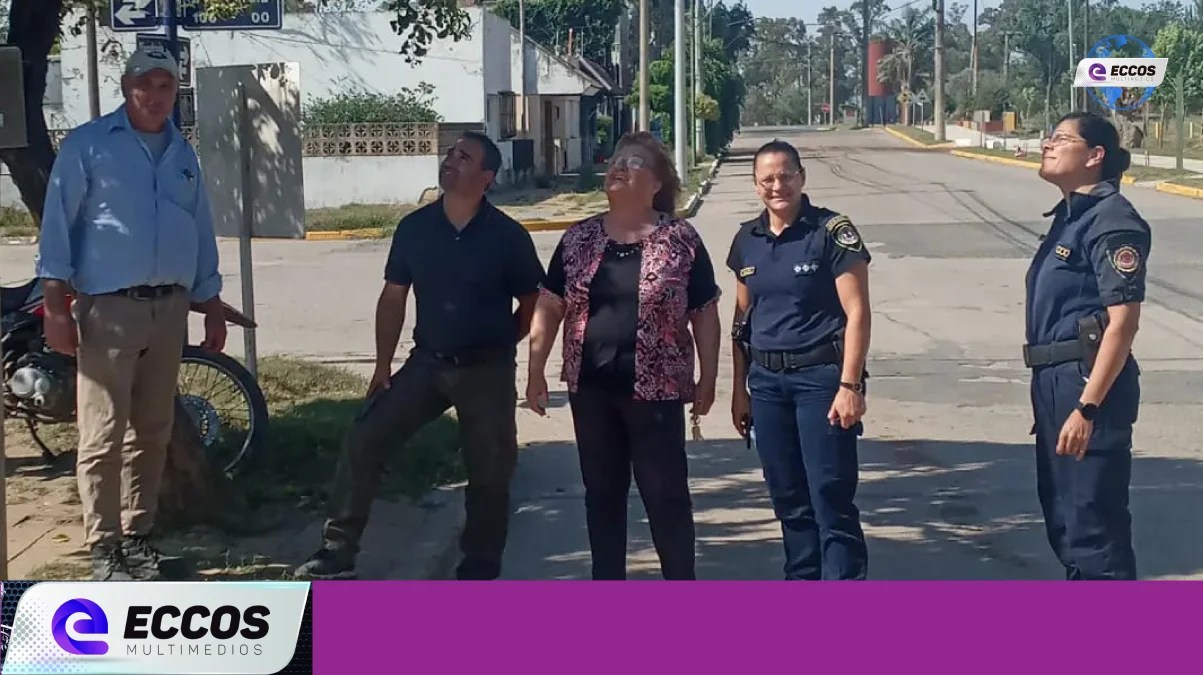 Laborde: ante los hechos de inseguridad instalan cámaras de seguridad.