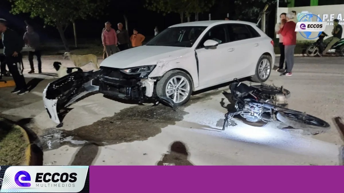 Accidente de tránsito en Laborde deja a una joven de 14 años con lesiones graves