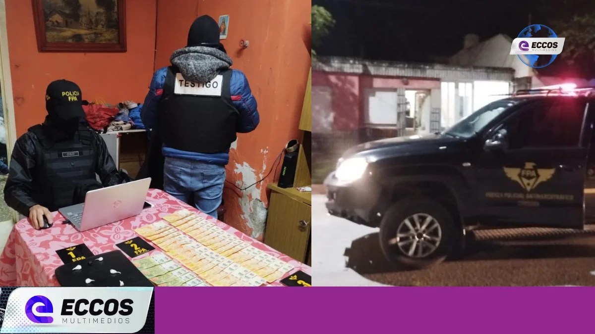 Exitoso allanamiento en Marcos Juárez: detenidos y decomiso de drogas