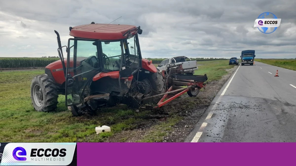 Accidente: Camión Colisiona con Tractor en Ruta Provincial N°3