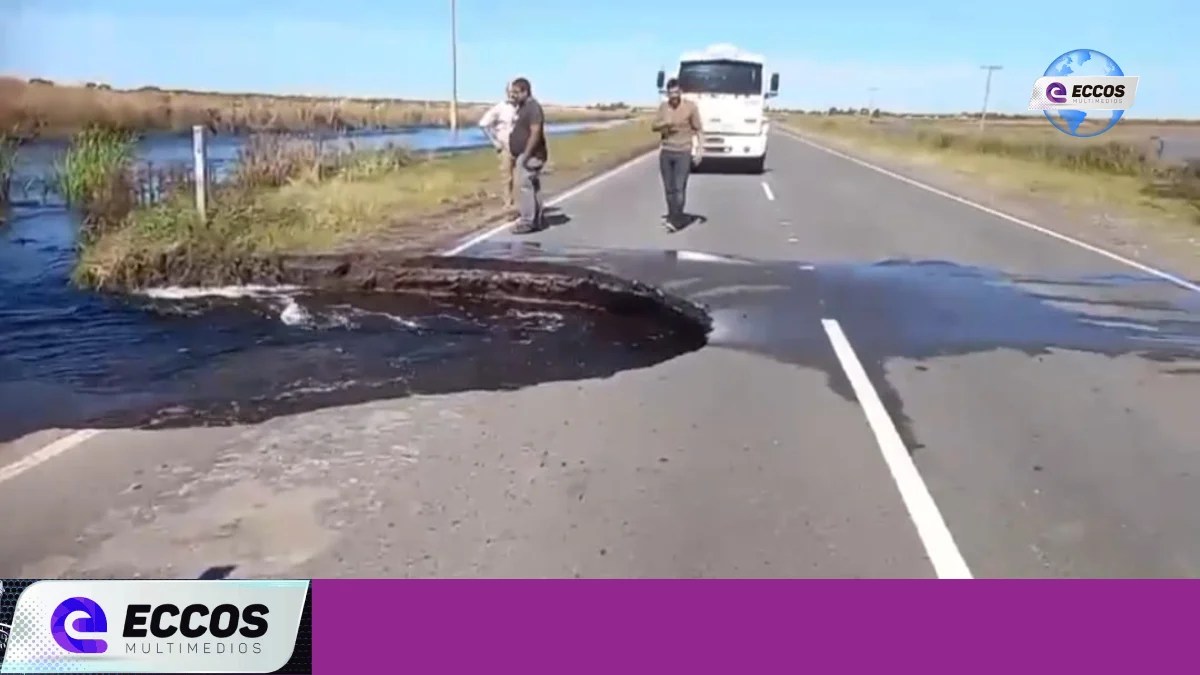 Advertencia de Bomberos Voluntarios de Canals: Desmoronamiento de Carretera en Ruta Provincial N°3.