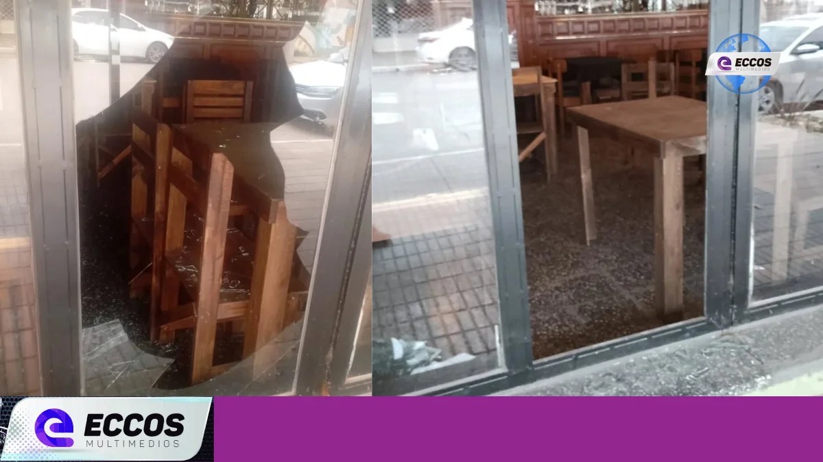 Robo en Isla Verde: Destrozan la vidriera de un bar céntrico y se llevan bebidas alcohólicas