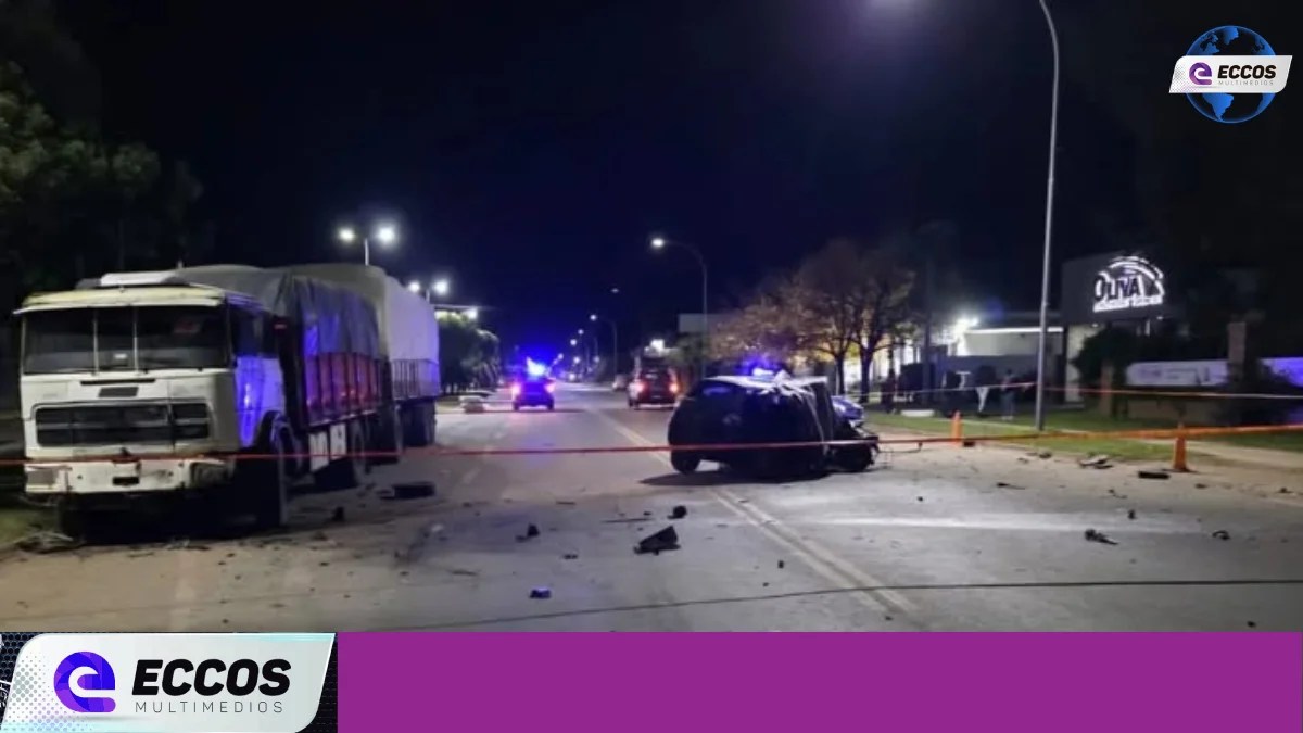 Tragedia en Canals: un automovilista murió tras chocar contra un camión estacionado