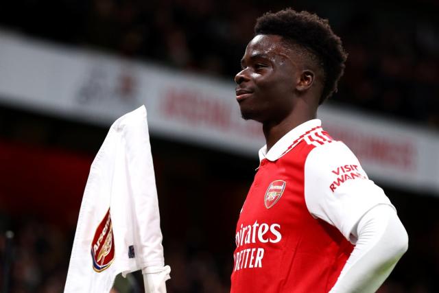 Recent Saka action suggests Martinelli could miss City game